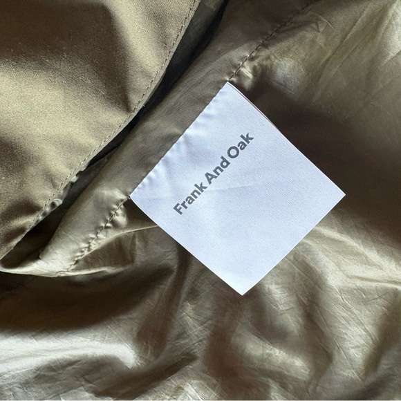 Frank And Oak Quilted Jacket in Olive - size Small - Picture 5 of 8